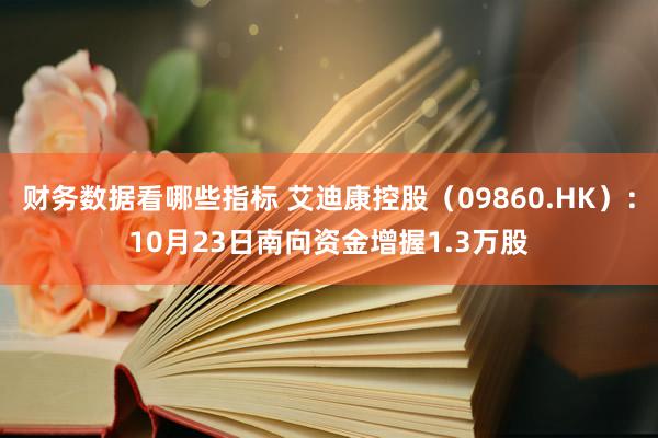 财务数据看哪些指标 艾迪康控股（09860.HK）：10月23日南向资金增握1.3万股