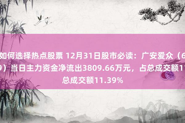 如何选择热点股票 12月31日股市必读：广安爱众（60097