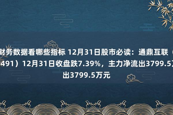 财务数据看哪些指标 12月31日股市必读：通鼎互联（0024