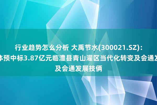 行业趋势怎么分析 大禹节水(300021.SZ)：王人集体预中标3.87亿元临澧县青山灌区当代化转变及会通发展技俩